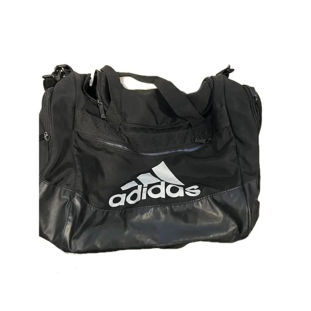 Adidas Defender Small White Black Gym Bag 18